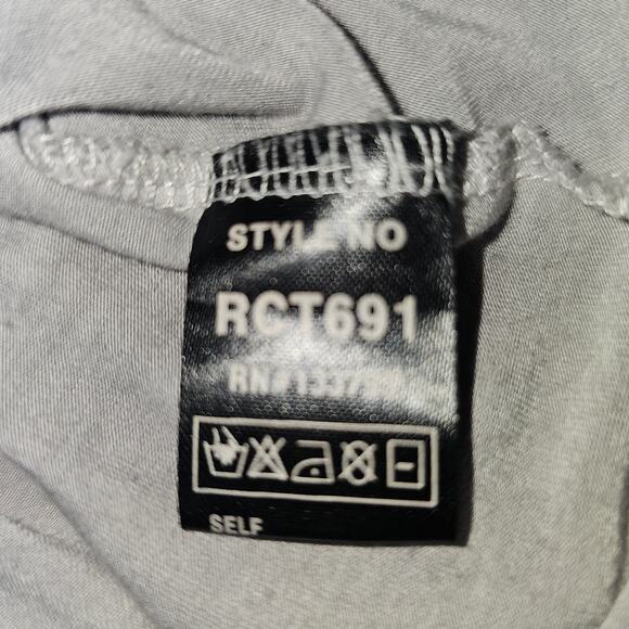 Pol Grey Whimseygoth Lace Boho Statement Sleeve Feminine Bell Sleeve Tunic top M - Picture 11 of 13